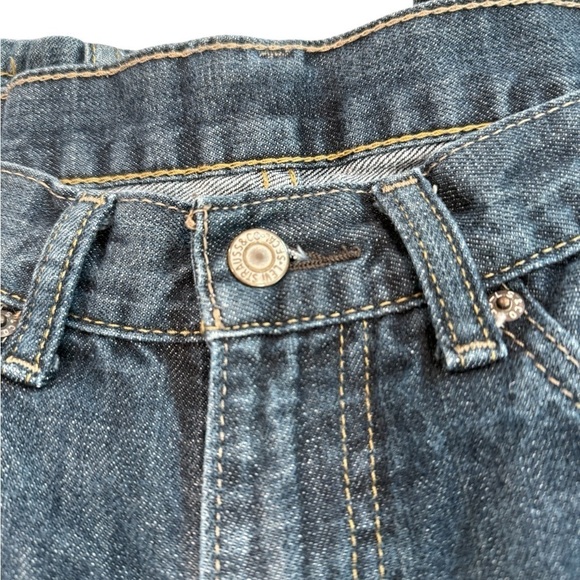 Levi’s 505 Men’s Denim Jeans Size 34 X 30 Regular Fit Medium Wash Zipper Rivets - Picture 7 of 7